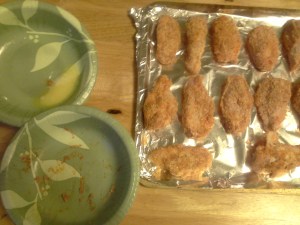 This recipe (halved from the original) made just barely enough to thoroughly coat 12 drumettes.