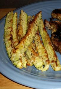 #LowCarb Recipe: Roasted Parmesan-Crusted Zucchini
