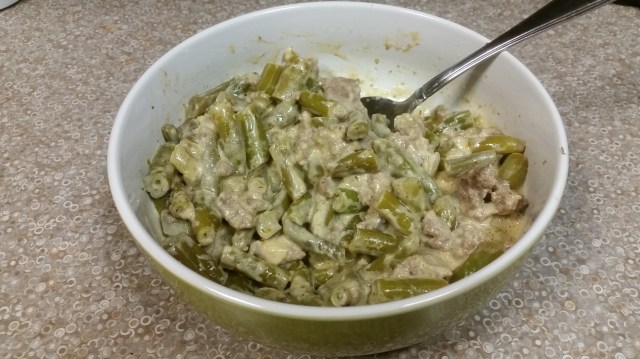 Easy Beef Stroganoff with Green Beans